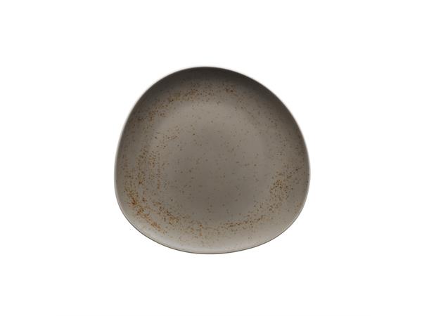 POTTERY tallerken coupe asym. Ø:120mm Dekor: Unique Light Grey